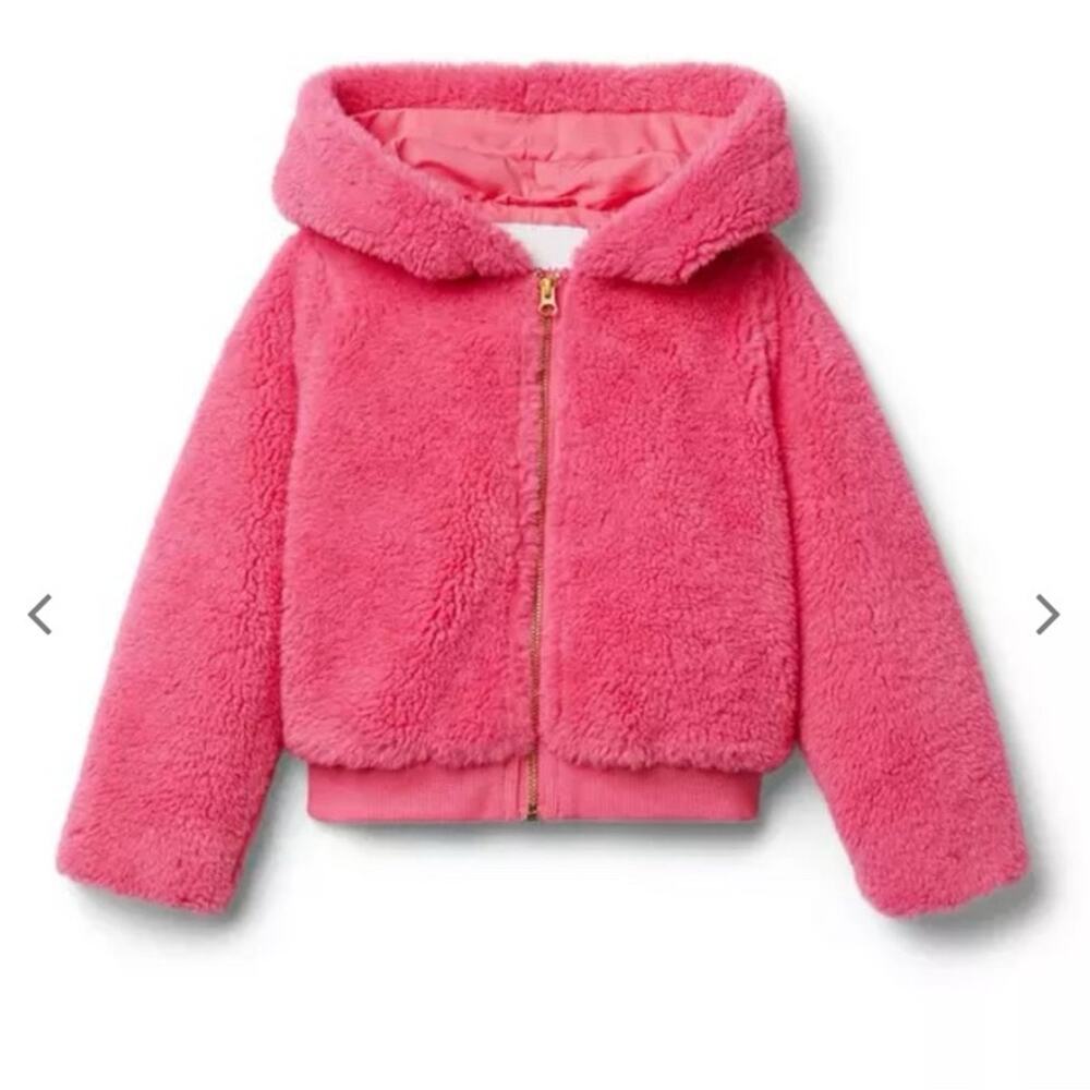 jacket Janie‎ and Jack Sherpa hooded jacket hot pink